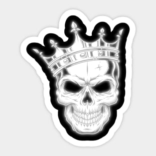 Neon Skull King Sticker